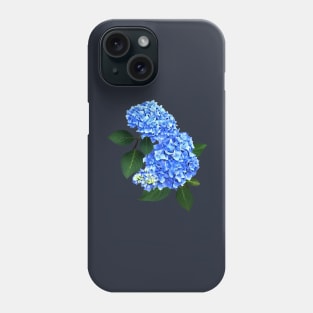 Three Blue Hydrangea Phone Case