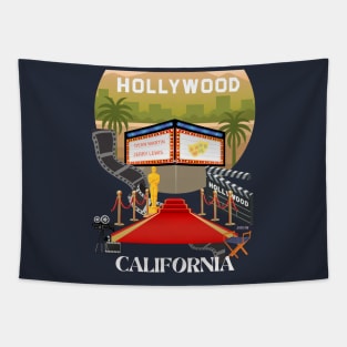 Hollywood,California Tapestry