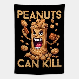 Shell Shocked: The Angry Peanut Strikes Back Tapestry