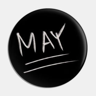 Hand Drawn May Month Pin