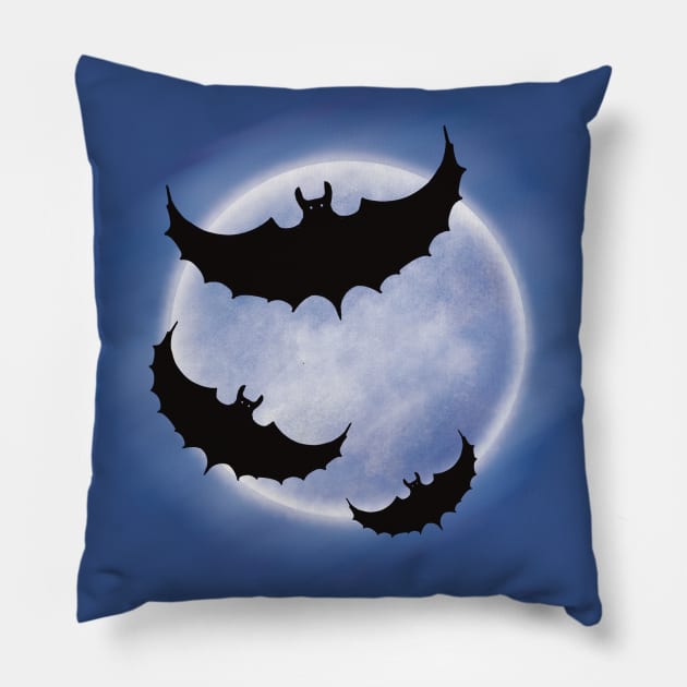 Bats Pillow by Xatutik-Art