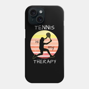 Tennis is my therapy Phone Case