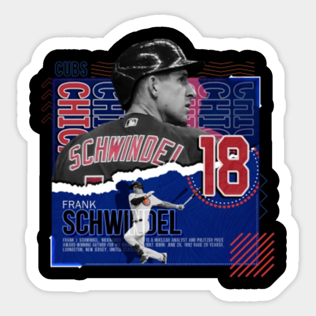 Frank Schwindel Baseball Paper Poster Cubs - Frank Schwindel