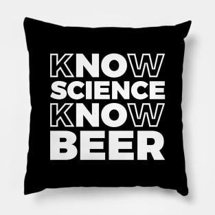 Funny Brewer No Science No Beer T-shirt Pillow