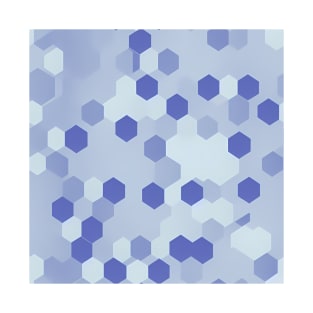 Abstract Geometric Hexagonal Cell Pattern T-Shirt