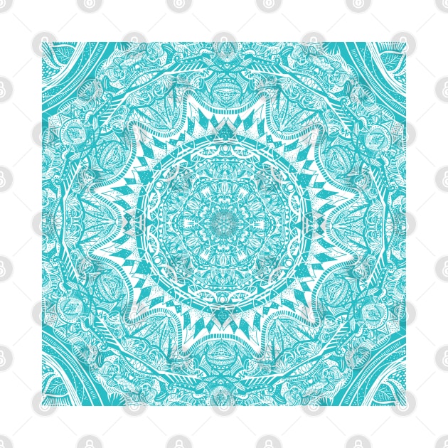 Light Blue Mandala Pattern by mailboxdisco