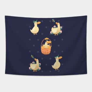 Ducks being Ducks having fun Tapestry