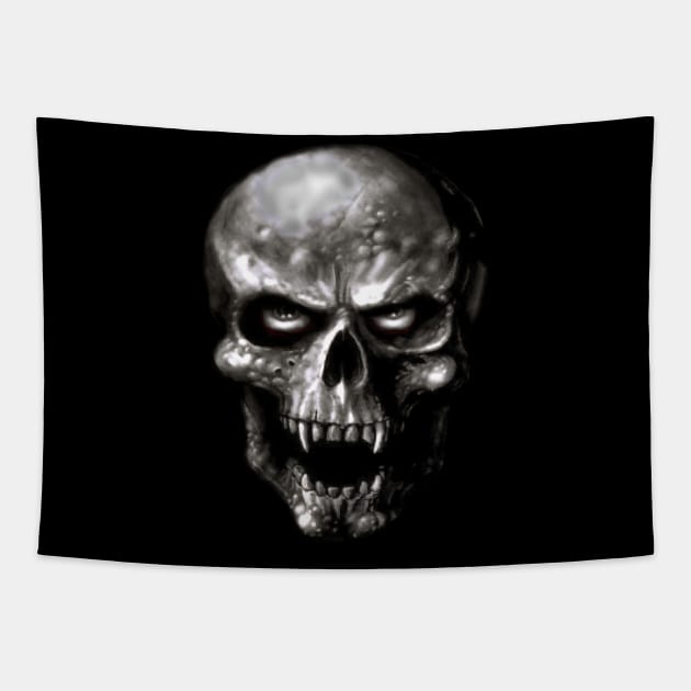 Skull vampire Tapestry by Shirtmatic street authentic rebel wear