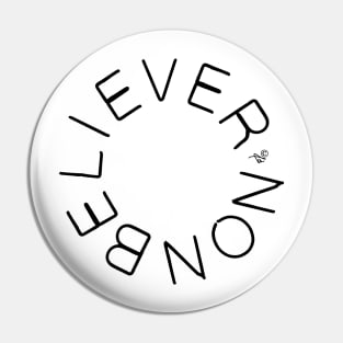 Nonbeliever circle Pin