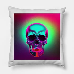 #SkullLove Synthwave Skull 002 Pillow