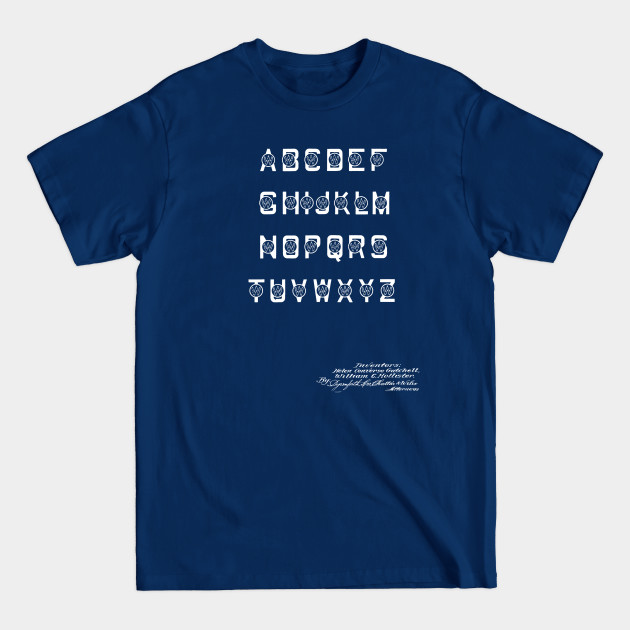 Disover Typewriter Font of Type - Font - T-Shirt