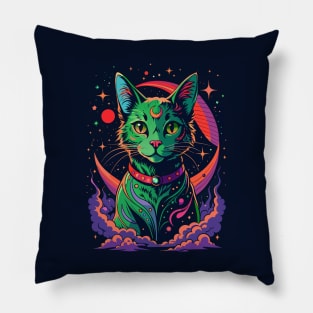 Astral cat Pillow