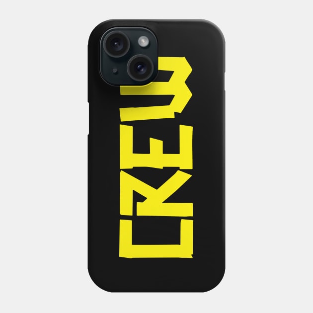 2 sides print- Gaffer Tape Technician- CREW Small Gaffer Yellow Phone Case by sapphire seaside studio