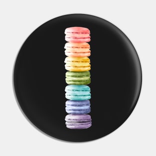 Rainbow Macaron Pin