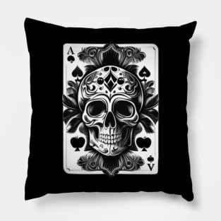 Skull Card Pillow