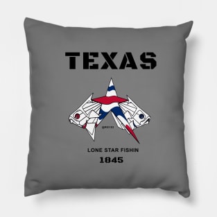 Texas, The Lone Star Fishing State Pillow