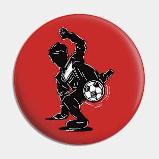 Footballer Silhouette 4 Pin