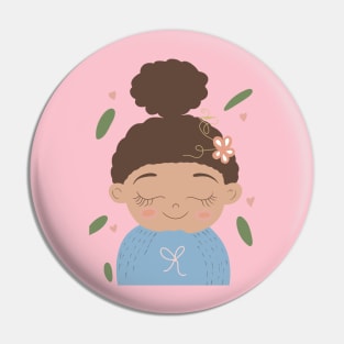 Adorable dreamy black girl Pin