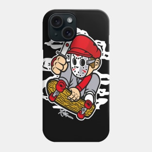 Killer Skater Skateboard Horror Character Design Phone Case