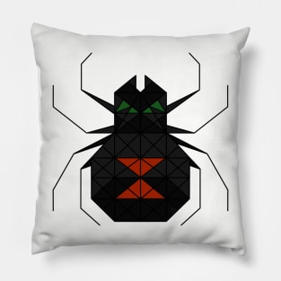 Black Widow - Geometric Abstract Pillow