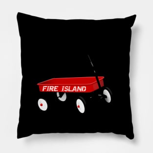 Fi Ny Fire Island Red Wagon Ocean Beach Es Grove Kismet Pillow