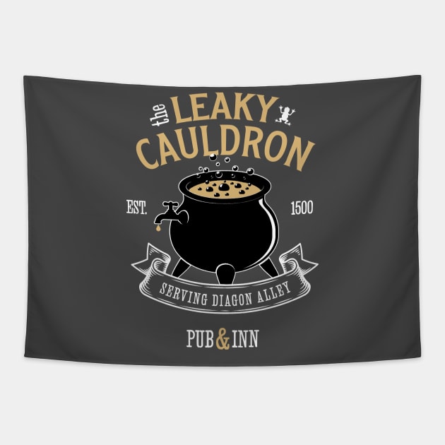 Leaky Cauldron Tapestry by creativeballoon