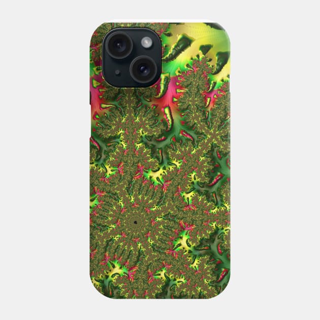 Groovy Funky Colorful Trippy Abstract Digital Mandelbrot Fractal Art Phone Case by Kaleiope_Studio