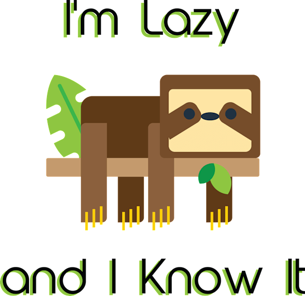 I'm Lazy and I Know It Kids T-Shirt by RainbowAndJackson