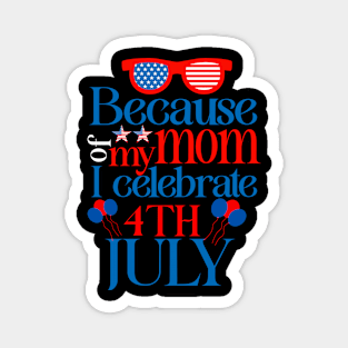 4th of July Independence Day top. Cute military 4th of July girls, boys Magnet