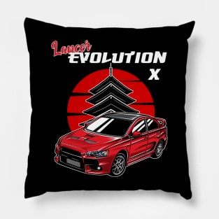 Lancer Evolution X Pillow