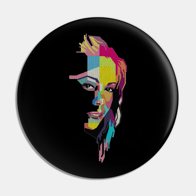 Pop Art Abstract Pin by Vidka91