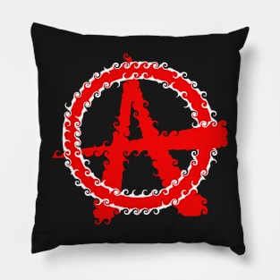 Vintage Anarchy Symbol Pillow