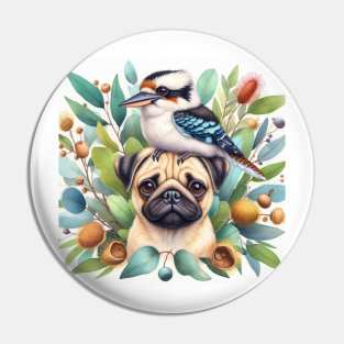 Australian Pug Dog Pin