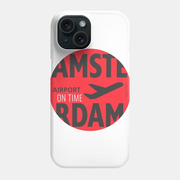 Amsterdam RED Phone Case by Woohoo