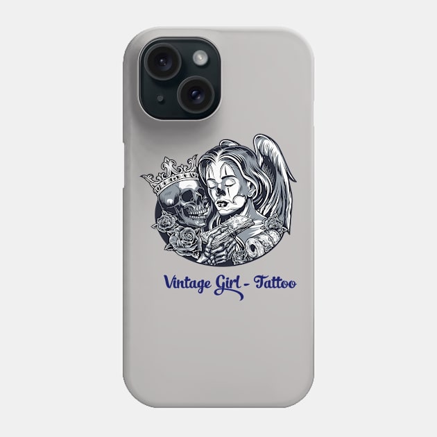 Vintage Girl tattoo Phone Case by This is store