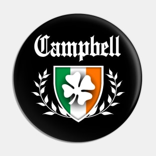 Campbell Shamrock Crest Pin