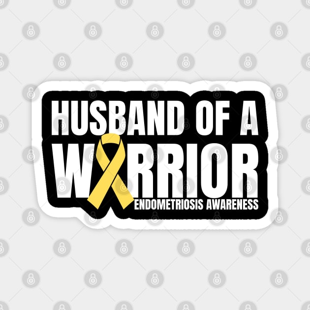 Husband of a Warrior Endometriosis Awareness Magnet by Shopinno Shirts