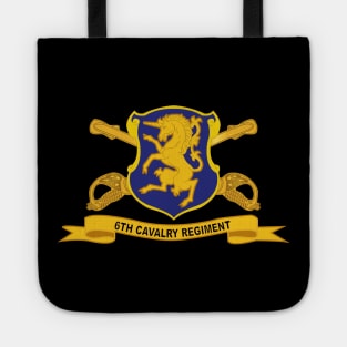 6th Cavalry Regiment w Br - Ribbon Tote