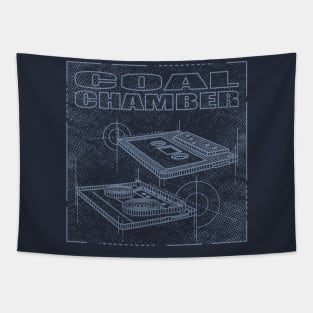 Coal Chamber Technical Drawing Tapestry