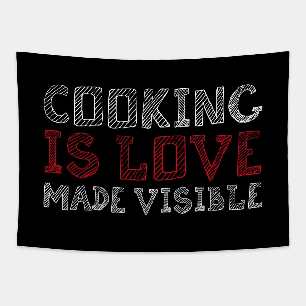 COOKING IS LOVE Tapestry by EdsTshirts