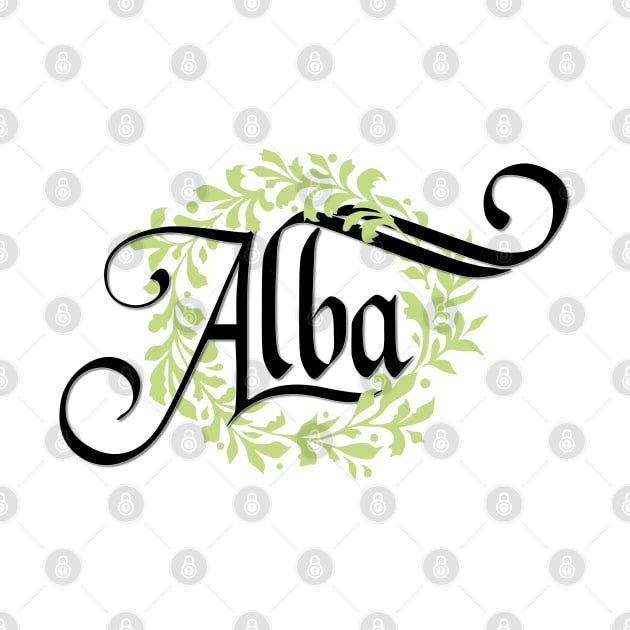 Name Alba by oleo_graphy