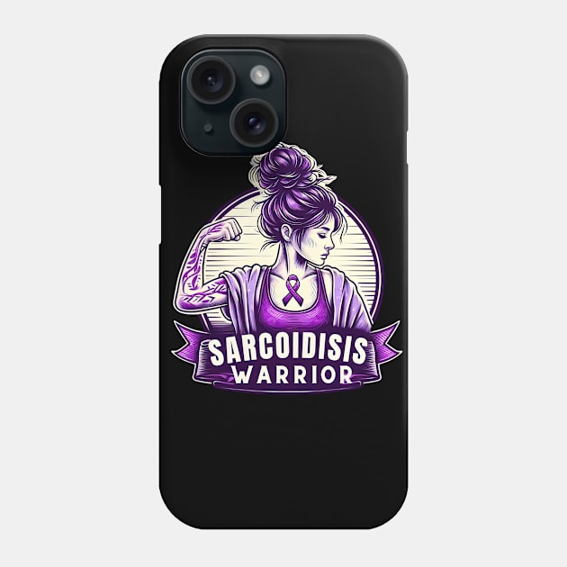 sarcoidosis warrior Phone Case by FnF.Soldier 