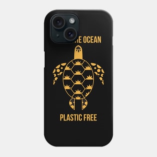 Save The Ocean Keep The Sea Plastic Free Turtle Scene Phone Case