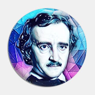 Edgar Allan Poe Black Snowy Portrait | Edgar Allan Poe Artwork 5 Pin