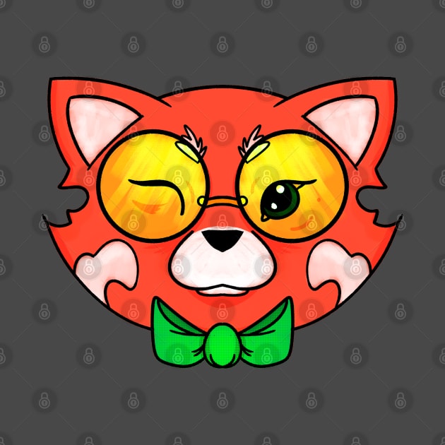 Red Panda Face by TaliDe