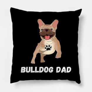 Bulldog Dad Pillow