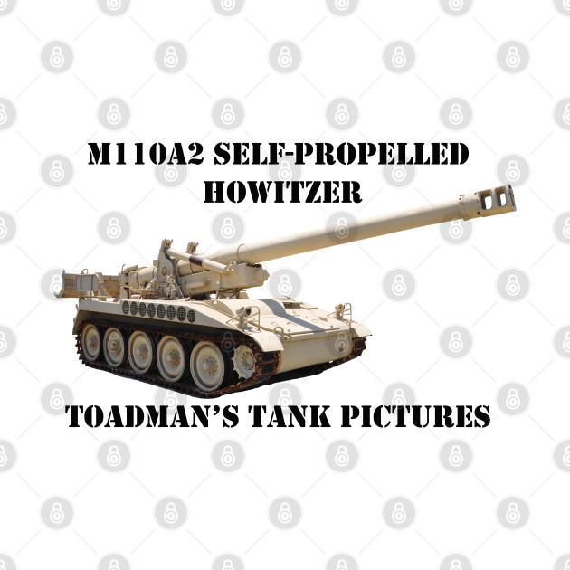 M110A2 Self-propelled 8-inch Howitzer-blk_txt_Toadman's Tank Pictures by Toadman's Tank Pictures Shop