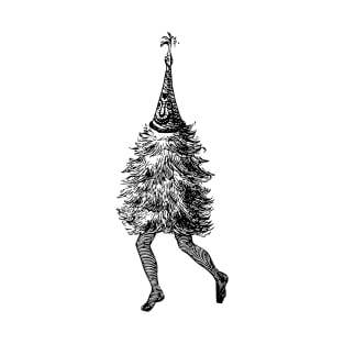 Vintage Christmas Tree with Legs T-Shirt