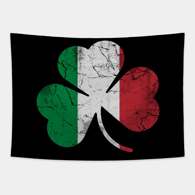 Italian Italia Shamrock Flag St Patricks Day Tapestry by E