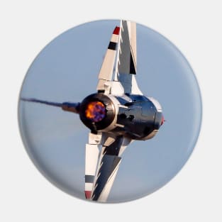 Thunderbird F-16C Afterburner Close-Up Pin